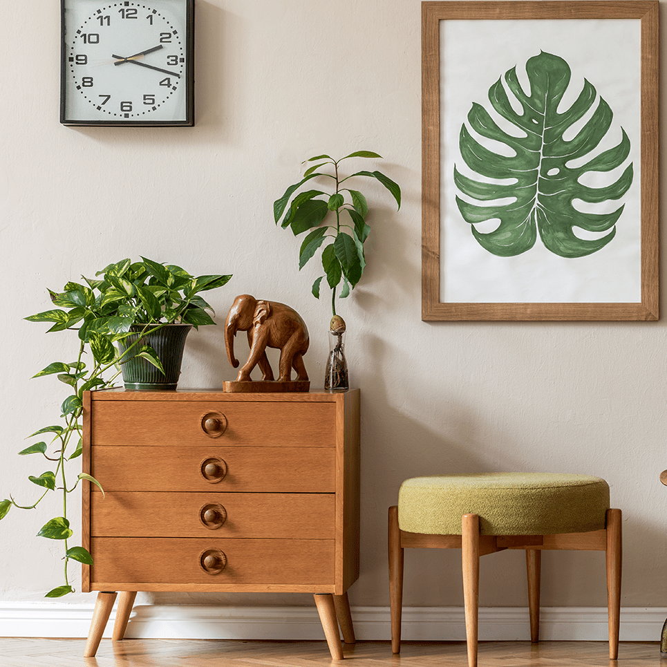 Duvar dekorasyonunda duvar rengi ve objelerin uyumu