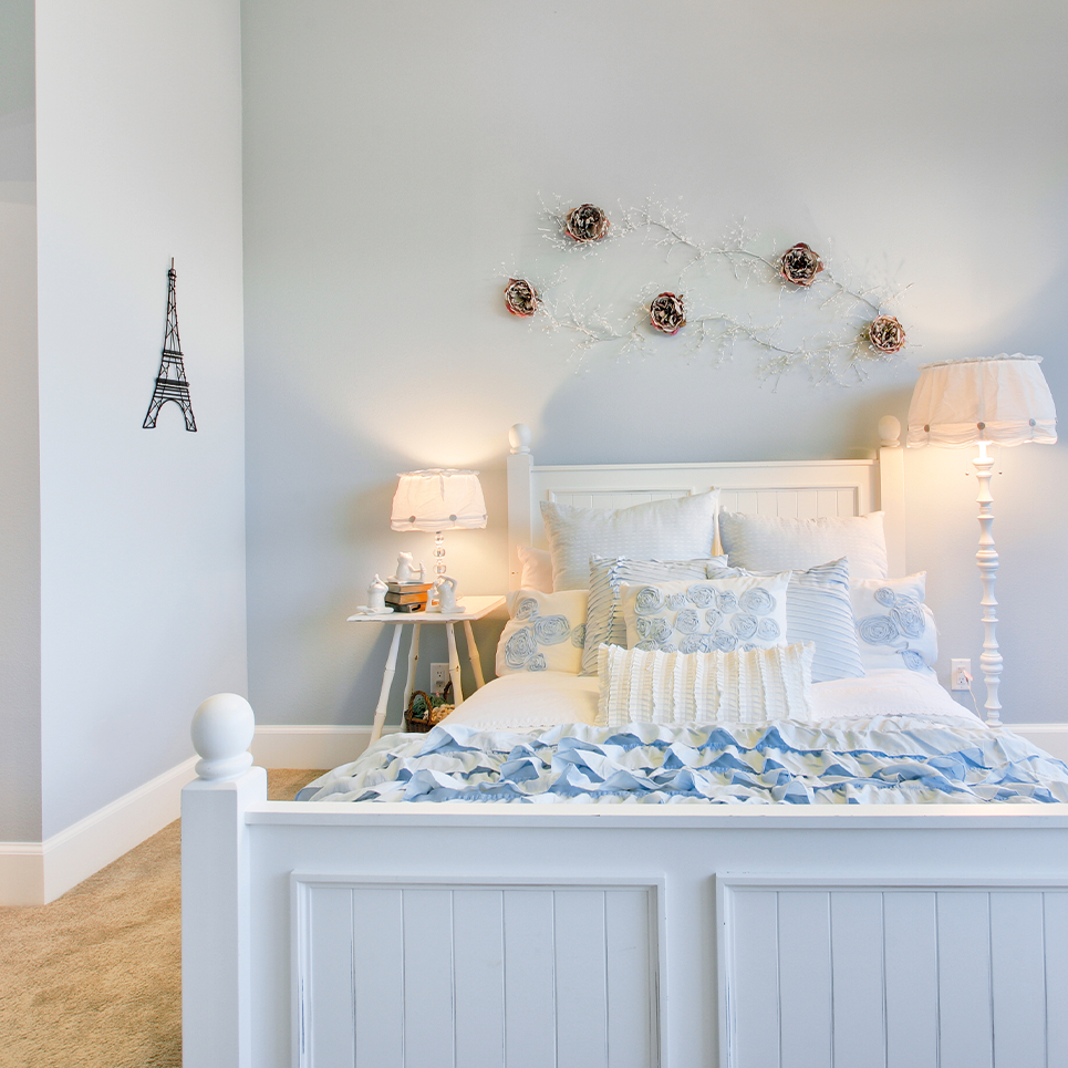 Genç odası dekorasyonun baharın renkleri