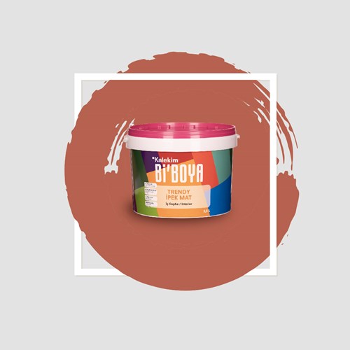 Bi'Boya Turuncu Kotta İpek Mat İç Cephe Boya 0.75 LT 2.5 LT Kotta